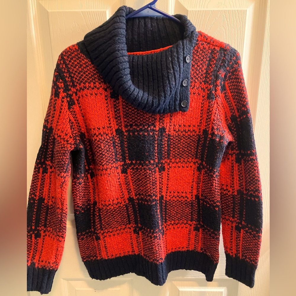 Tommy Hilfiger women’s Sz M plaid sweater